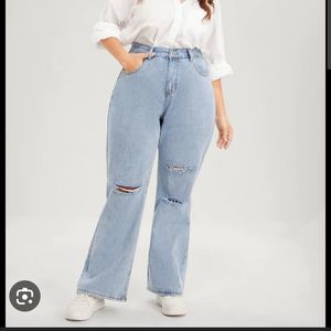 BloomChic high rise wide leg jeans 22 / 3X